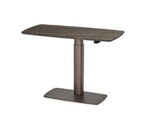 RUNNER Keramik Bureau design ajustable en hauteur avec plateau en céramique Marmi et structure en acier laqué gaufré. Disponible chez D-Style Interior.
