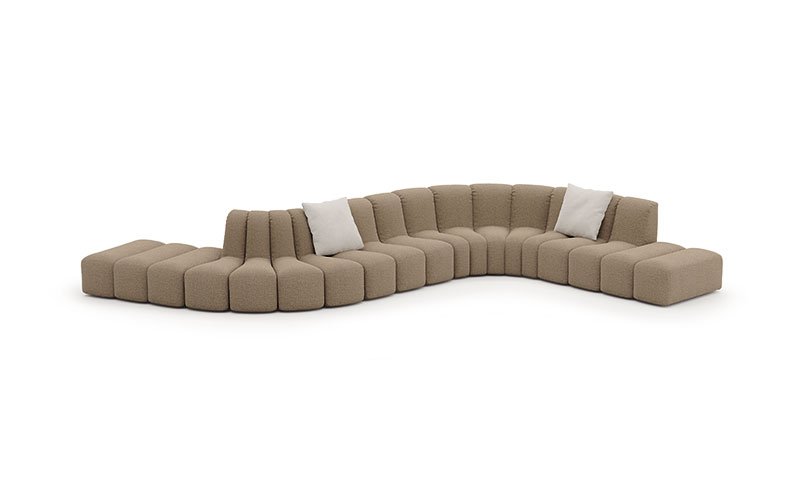 Canapé design haut de gamme Noah de Vittoria Frigerio – un équilibre parfait entre géométrie raffinée et confort absolu, symbole d’un luxe contemporain. Disponible chez D-Style Interior.