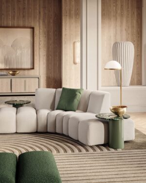 Canapé design haut de gamme Noah de Vittoria Frigerio – un équilibre parfait entre géométrie raffinée et confort absolu, symbole d’un luxe contemporain. Disponible chez D-Style Interior.