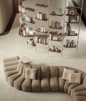 Bibliothèque Vivienne par Vittoria Frigerio — design italien raffiné et élégance intemporelle pour des intérieurs d’exception. Disponible chez D-Style Interior.