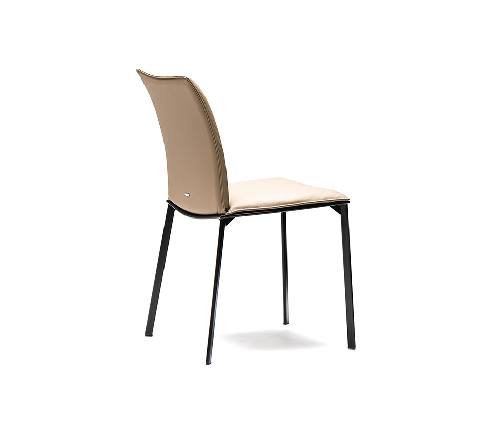 Rita Chaise design de Cattelan Italia : design minimaliste, structure en acier laqué et assise rembourrée pour un confort élégant. Disponible chez D-Style Interior.