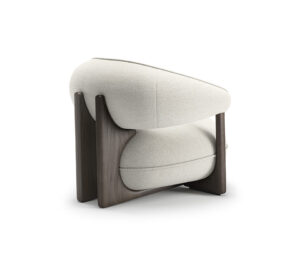 Ruby Lounge Fauteuil de Cattelan Italia : design scandinave, structure en bois massif et assise moelleuse au confort exceptionnel. Disponible chez D-Style Interior.