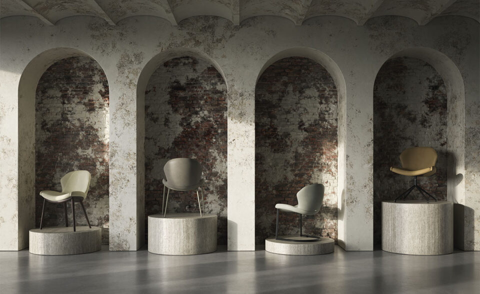 Rachel Wood Chaise en frêne massif avec assise rembourrée et design contemporain signé Cattelan Italia. Disponible chez D-Style Interior.