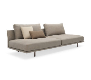 HAYDEN Canapé sans accoudoirs au design minimaliste avec assise flottante et dossiers hauts, Disponible chez D-Style Interior.