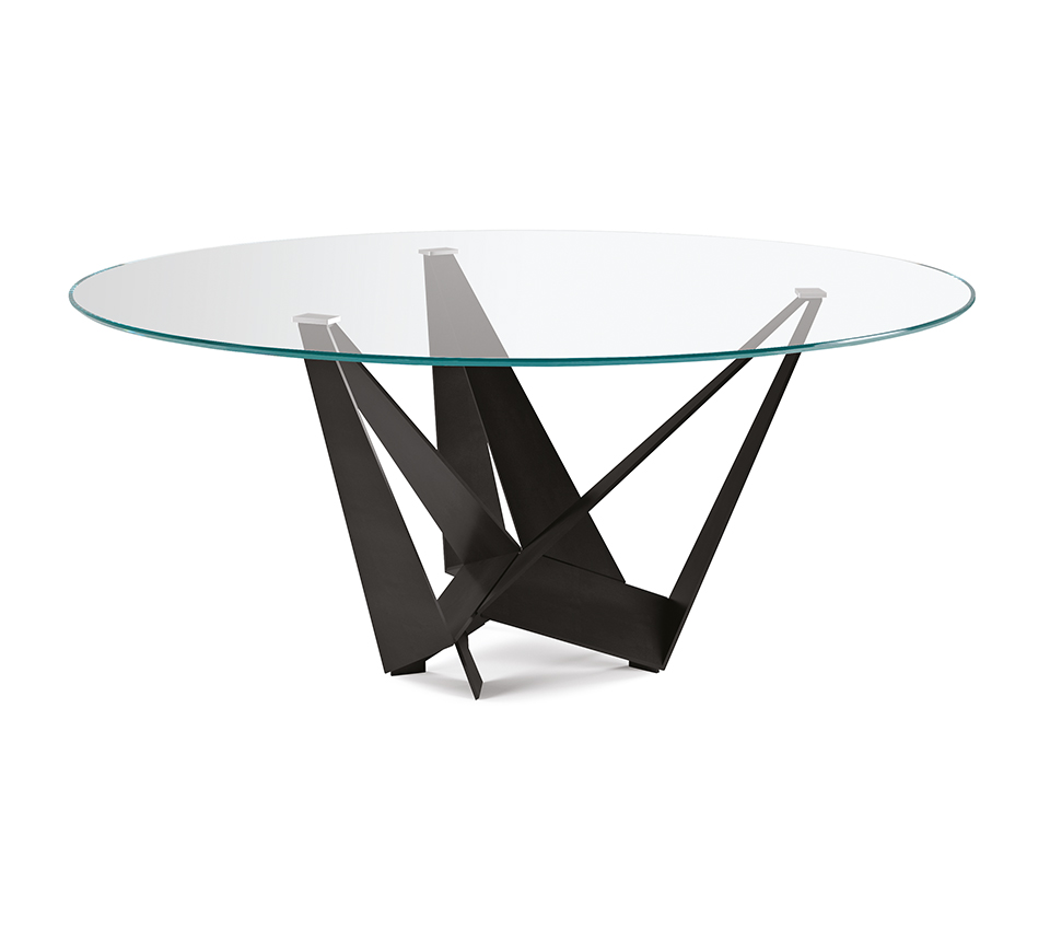 Skorpio Round table design haut de gamme par Cattelan Italia, alliance parfaite d’équilibre et de modernité. Disponible chez D-Style Interior.