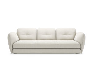 MICHAEL Canapé modulable semi-circulaire avec poufs et dossiers incurvés, alliant confort et design élégant. Disponible chez D-Style Interior.