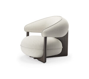 Ruby Lounge Fauteuil de Cattelan Italia : design scandinave, structure en bois massif et assise moelleuse au confort exceptionnel. Disponible chez D-Style Interior.