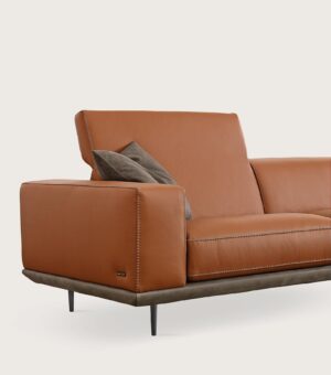 Denny canapé design haut de gamme en cuir par Gamma Arredamenti. Confort absolu, finitions artisanales et lignes élégantes. Disponible chez D-Style Interior.