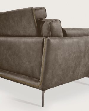 Ralph canapé de Gamma Arredamenti, un modèle en cuir haut de gamme au design contemporain et raffiné. Disponible chez D-Style Interior.