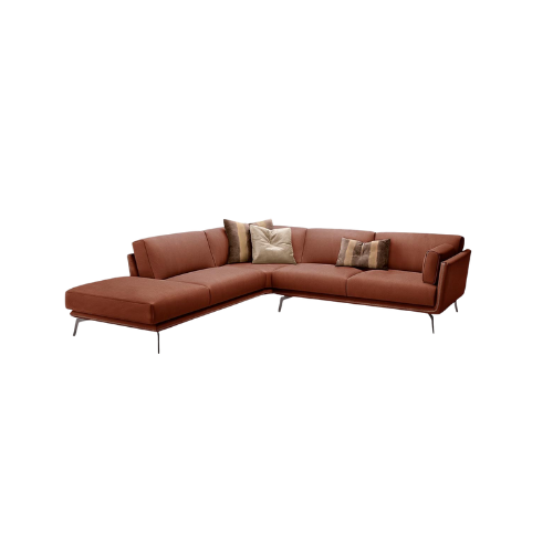 Ralph canapé de Gamma Arredamenti, un modèle en cuir haut de gamme au design contemporain et raffiné. Disponible chez D-Style Interior.