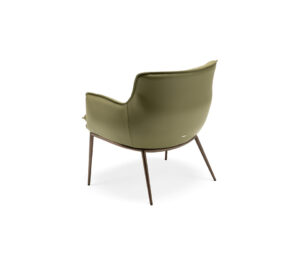 Rhonda Lounge Fauteuil pivotant de Cattelan Italia, base en aluminium laqué, assise rembourrée et design raffiné pour un confort supérieur. Disponible chez D-Style Interior.