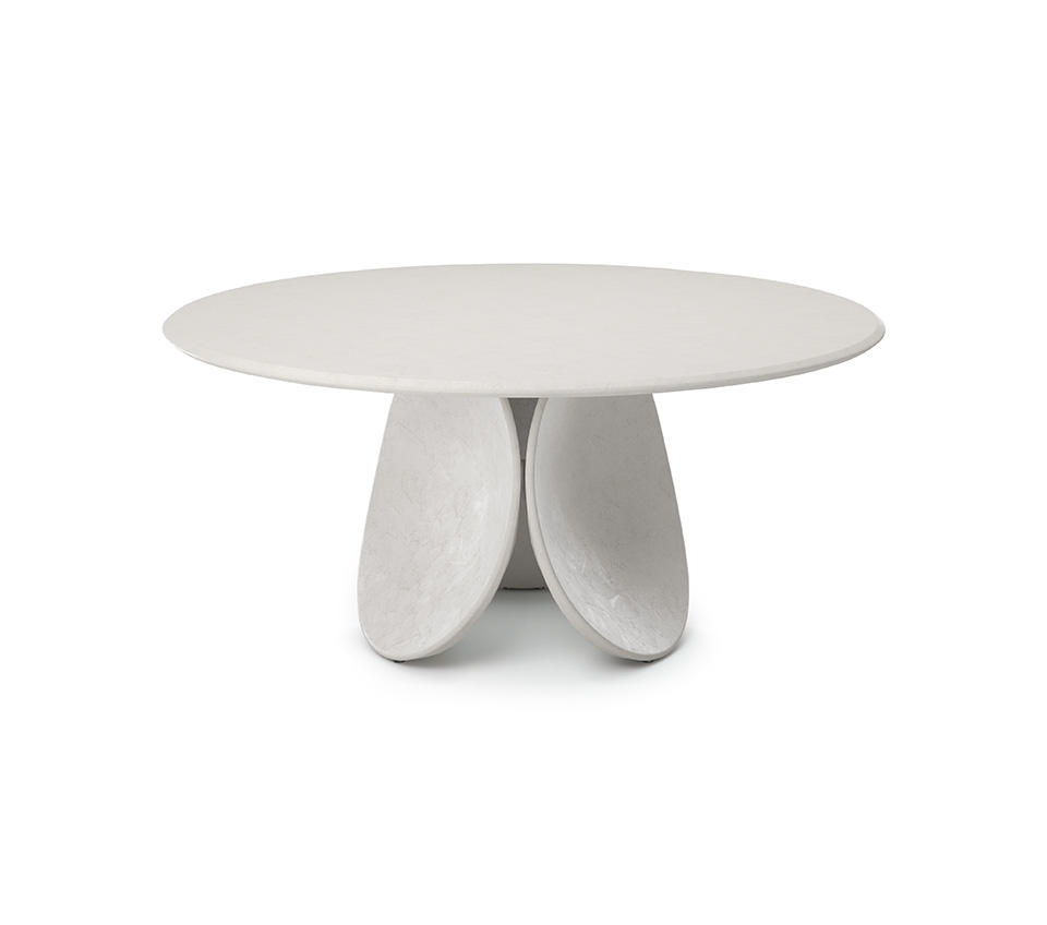 MAXIM Argile Table design haut de gamme en argile naturelle par Cattelan Italia – Disponible chez D-Style Interior.
