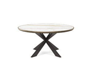 Spyder Keramik Premium Round table de Cattelan Italia, une table ronde en céramique au design contemporain et finitions artisanales. Disponible chez D-Style Interior.