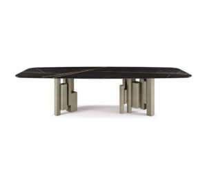 Skyline Keramik table design haut de gamme et acier par Cattelan Italia, alliance d’élégance et d’inspiration urbaine. Disponible chez D-Style Interior.