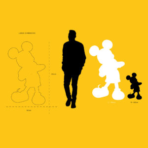 Mickey With Love Large, Sculpture design haut de gamme Leblon Delienne, création élégante et contemporaine inspirée de l’icône Disney. Disponible chez D-Style Interior.
