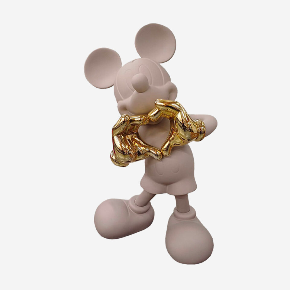 Mickey With Love Large, Sculpture design haut de gamme Leblon Delienne, création élégante et contemporaine inspirée de l’icône Disney. Disponible chez D-Style Interior.
