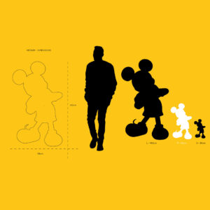 Mickey With Love Medium, Sculpture design haut de gamme Leblon Delienne x Kelly Hoppen, élégante, minimaliste et intemporelle, disponible chez D-Style Interior