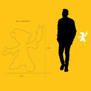 Mickey Fantasia Small, sculpture design haut de gamme par Leblon Delienne, capture la magie et l’imagination de Fantasia. Disponible chez D-Style Interior