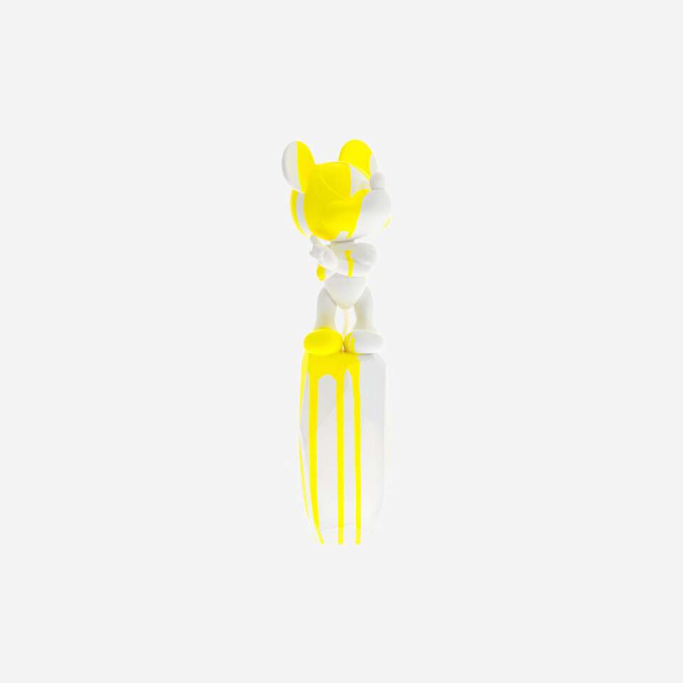 Mickey Flow Medium, sculpture design haut de gamme par Leblon Delienne et Arik Levy, contraste solide et fluide, joyeux et dynamique. Disponible chez D-Style Interior