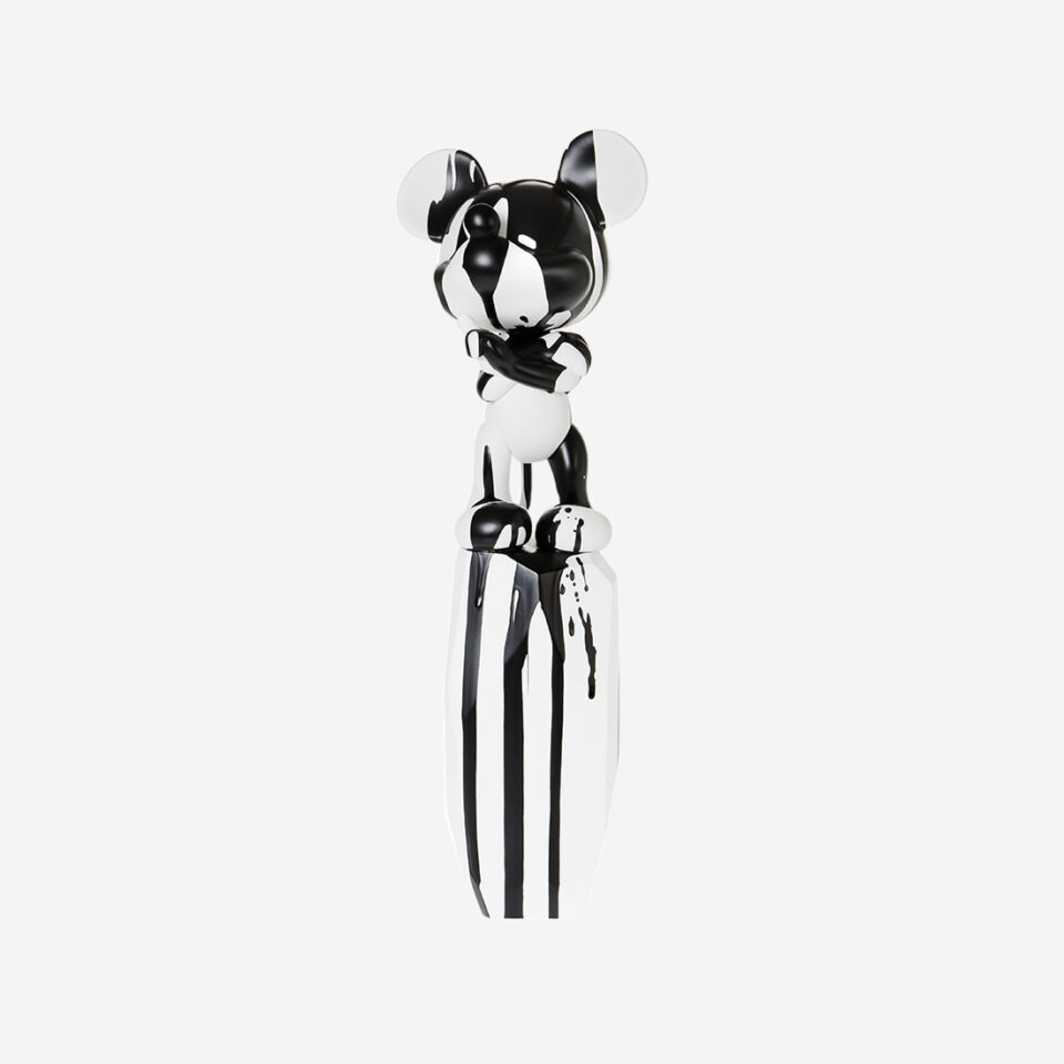Mickey Flow – Large, Sculpture design haut de gamme Leblon Delienne, résine peinte à la main, solide et fluide, disponible chez D-Style Interior