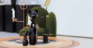 Mickey Rock Bronze Medium, Sculpture design haut de gamme Leblon Delienne x Arik Levy, bronze artistique et intemporel, disponible chez D-Style Interior