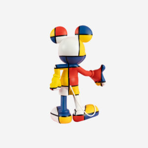 Mickey Welcome Art Collection Medium, sculpture design haut de gamme Leblon Delienne, création contemporaine inspirée de Piet Mondrian. Disponible chez D-Style Interior.