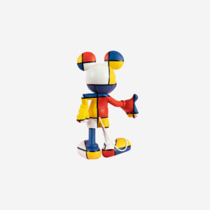 Mickey Welcome Art Collection Small, sculpture design haut de gamme Leblon Delienne, création contemporaine inspirée de Piet Mondrian. Disponible chez D-Style Interior.