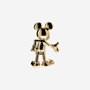 Mickey Welcome Chromé Small – Sculpture design haut de gamme Leblon Delienne disponible chez D-Style Interior