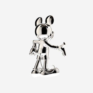 Mickey Welcome Chromé Medium – Sculpture design haut de gamme Leblon Delienne en finition chromée, disponible chez D-Style Interior