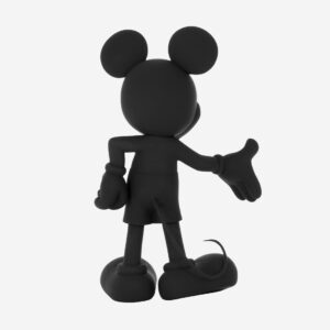 Mickey Welcome Mat Large, Sculpture design haut de gamme grandeur nature Leblon Delienne, finition mate, résine peinte à la main, disponible chez D-Style Interior