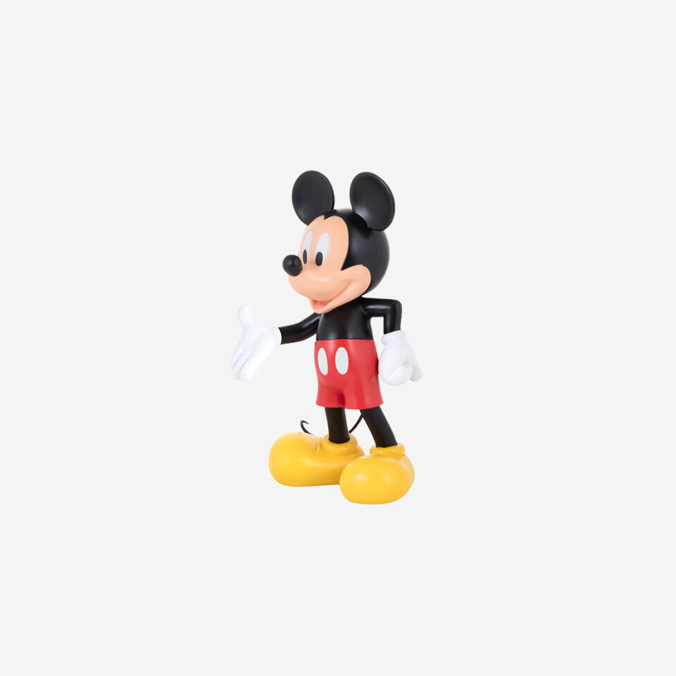 Mickey Welcome – Small : Sculpture design haut de gamme Leblon Delienne, 30 cm, finition chromée, moderne et unique, disponible chez D-Style Interior.
