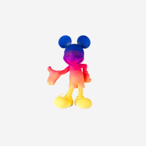 Mickey Welcome Sunset Small, sculpture design Leblon Delienne 30 cm, teintes coucher de soleil. Disponible chez D-Style Interior.