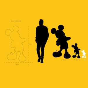 Mickey With Love Small, Sculpture design haut de gamme Leblon Delienne x Kelly Hoppen, style minimaliste et contemporain, disponible chez D-Style Interior