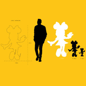 Minnie Welcome Art Collection Large, sculpture design haut de gamme Leblon Delienne, création contemporaine inspirée de Piet Mondrian. Disponible chez D-Style Interior.