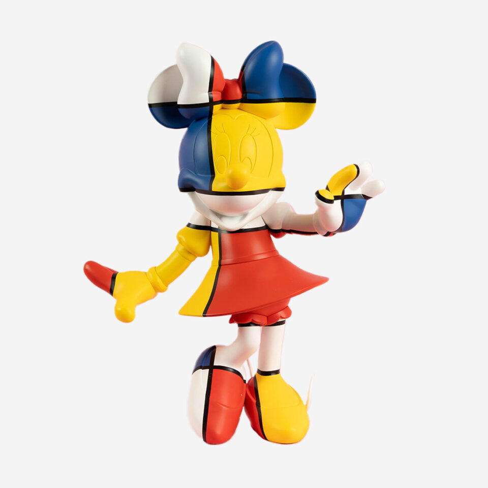 Minnie Welcome Art Collection Large, sculpture design haut de gamme Leblon Delienne, création contemporaine inspirée de Piet Mondrian. Disponible chez D-Style Interior.