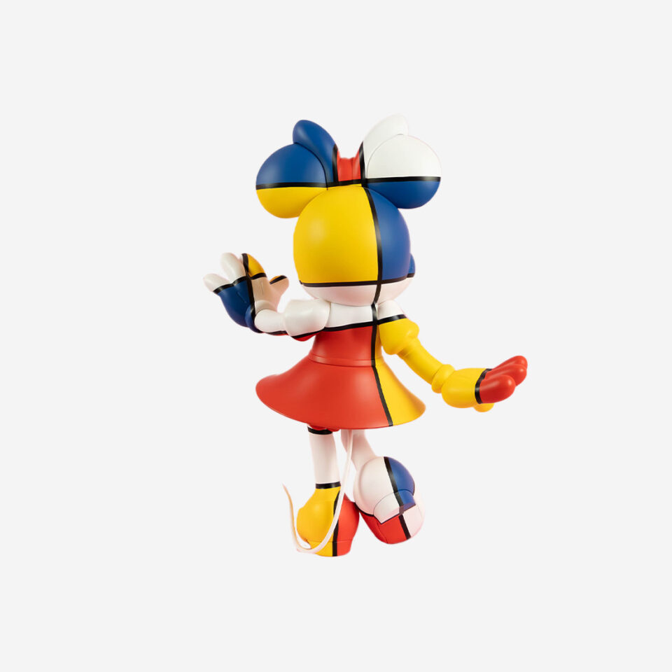 Minnie Welcome Art Collection Medium, sculpture design haut de gamme Leblon Delienne, création contemporaine inspirée de Piet Mondrian. Disponible chez D-Style Interior.