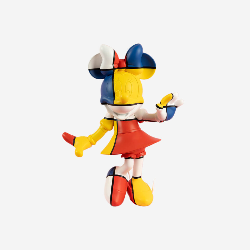 Minnie Welcome Art Collection Medium, sculpture design haut de gamme Leblon Delienne, création contemporaine inspirée de Piet Mondrian. Disponible chez D-Style Interior.