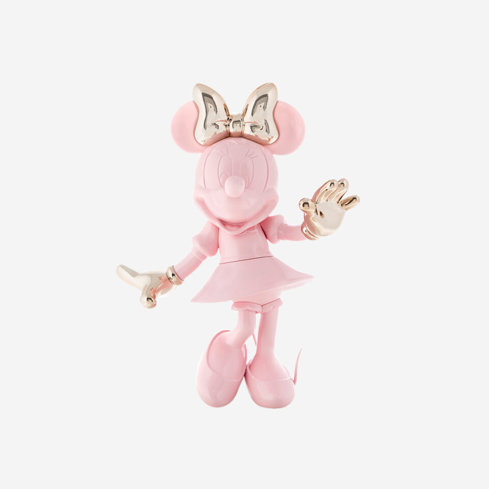 Minnie Welcome Bicolore Medium, Sculpture design haut de gamme Leblon Delienne, résine peinte à la main, joyeuse et élégante, disponible chez D-Style Interior