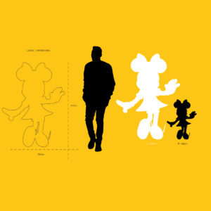 Minnie Welcome Large, Sculpture design haut de gamme Leblon Delienne, élégante et féminine, accompagnant Mickey Mouse. Disponible chez D-Style Interior