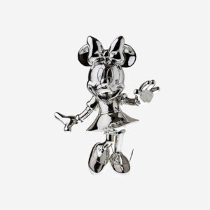 Minnie Welcome Chromé Medium, Sculpture design haut de gamme Leblon Delienne, résine peinte à la main, élégante et féminine, disponible chez D-Style Interior