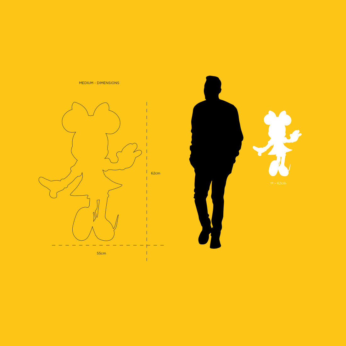 One Minute Minnie Medium, Sculpture design haut de gamme Leblon Delienne, résine peinte à la main, moderne et artistique, disponible chez D-Style Interior