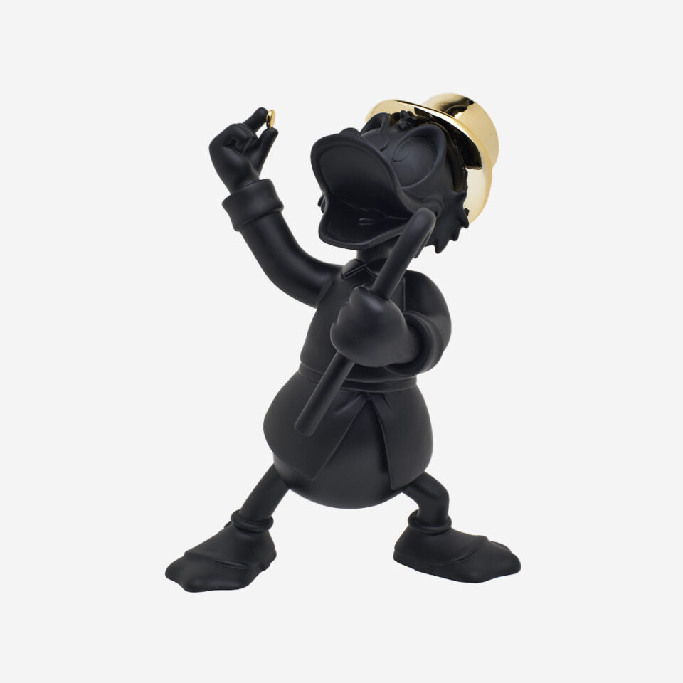 Picsou Bicolore Medium, Sculpture design haut de gamme Leblon Delienne, résine peinte à la main, dynamique et attachant, disponible chez D-Style Interior