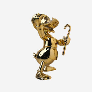 Picsou Chromé Medium, Sculpture design haut de gamme Leblon Delienne, résine peinte à la main, audacieux et attachant, disponible chez D-Style Interior