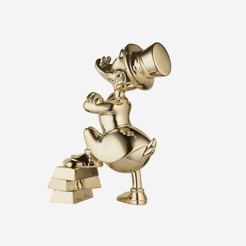 Picsou Lingots Chromé Medium, sculpture design haut de gamme Leblon Delienne, finition chromée luxueuse. Disponible chez D-Style Interior.