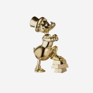 Picsou Lingots Chromé Small, sculpture design haut de gamme Leblon Delienne, création contemporaine avec lingots chromés. Disponible chez D-Style Interior.