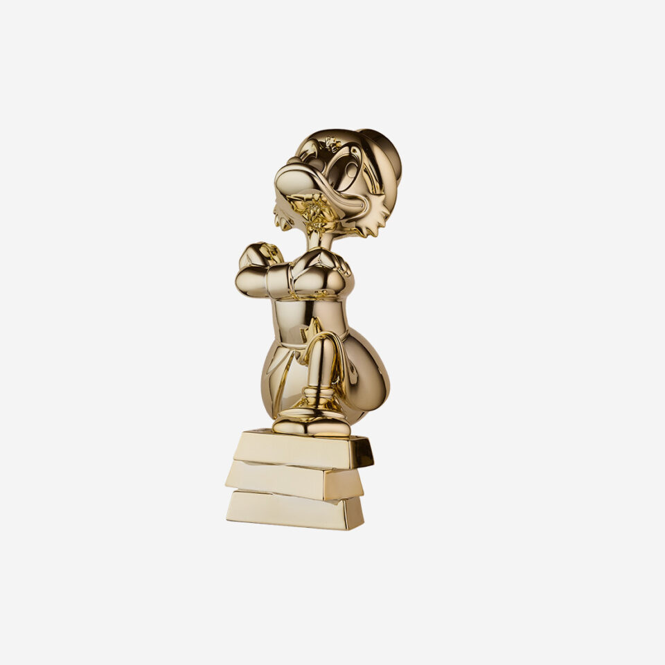 Picsou Lingots Chromé Small, sculpture design haut de gamme Leblon Delienne, création contemporaine avec lingots chromés. Disponible chez D-Style Interior.