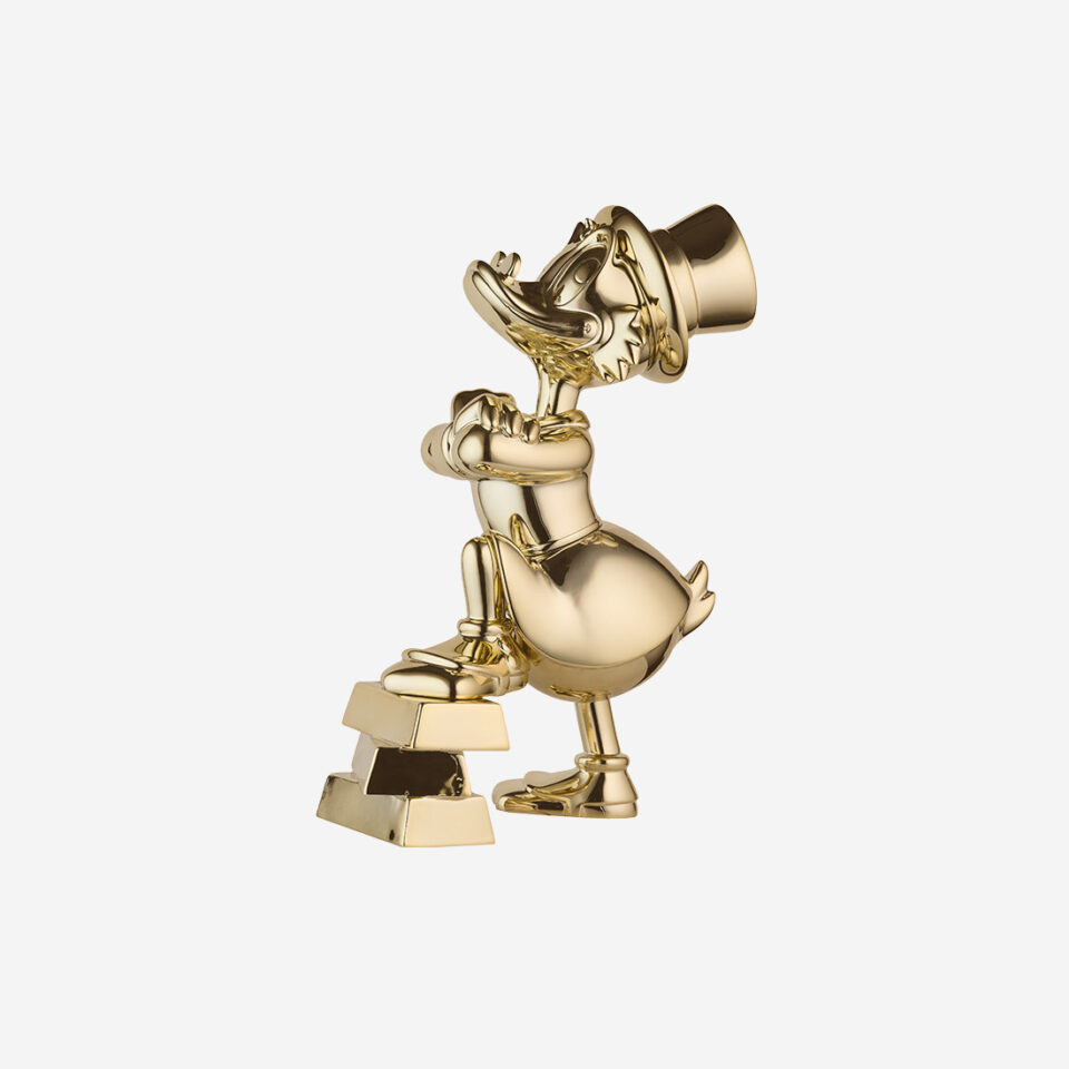 Picsou Lingots Chromé Small, sculpture design haut de gamme Leblon Delienne, création contemporaine avec lingots chromés. Disponible chez D-Style Interior.