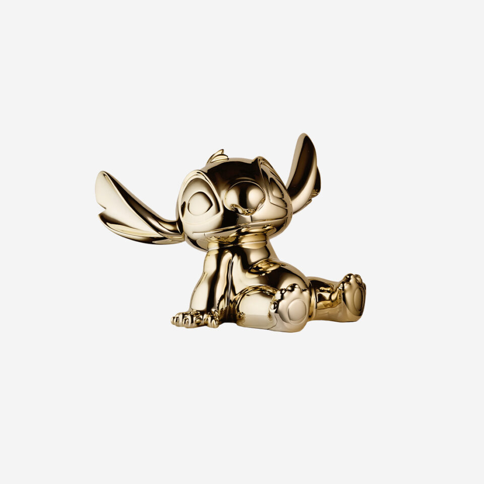 Stitch Chromé Small, sculpture design haut de gamme Leblon Delienne, création contemporaine en finition chromé or. Disponible chez D-Style Interior.