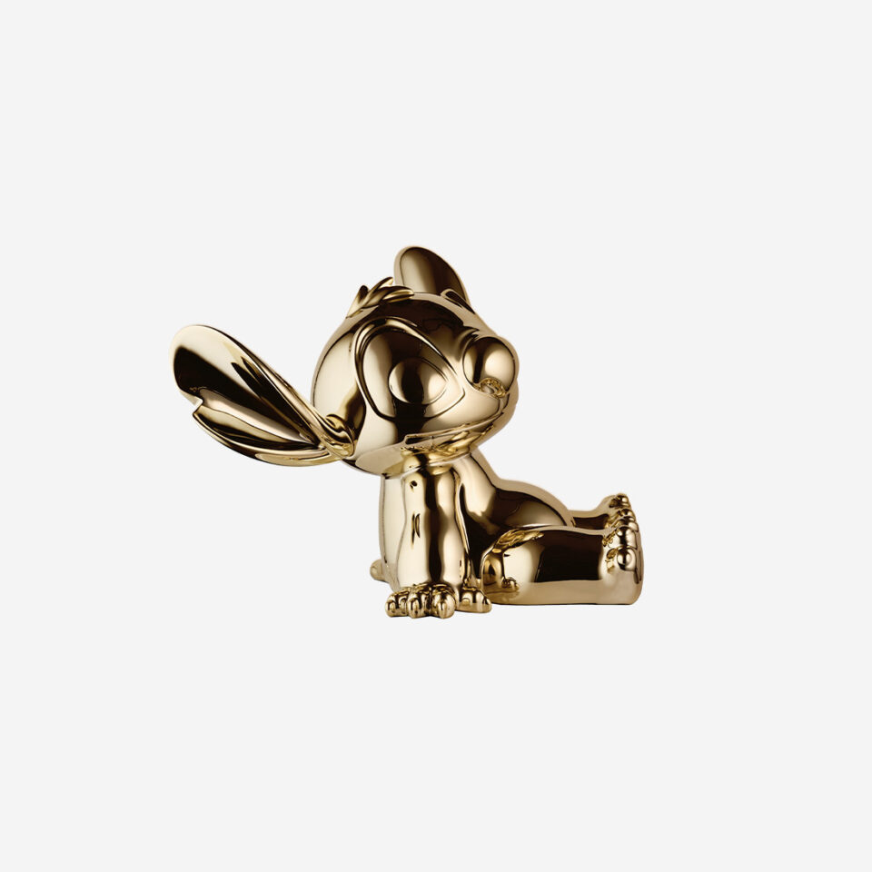 Stitch Chromé Small, sculpture design haut de gamme Leblon Delienne, création contemporaine en finition chromé or. Disponible chez D-Style Interior.
