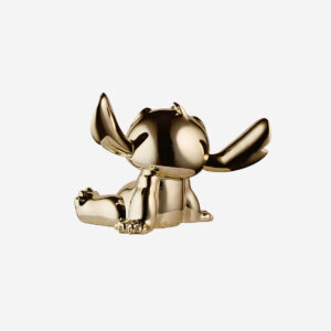 Stitch Chromé Small, sculpture design haut de gamme Leblon Delienne, création contemporaine en finition chromé or. Disponible chez D-Style Interior.